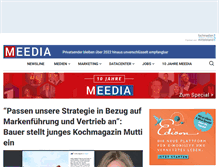Tablet Screenshot of meedia.de